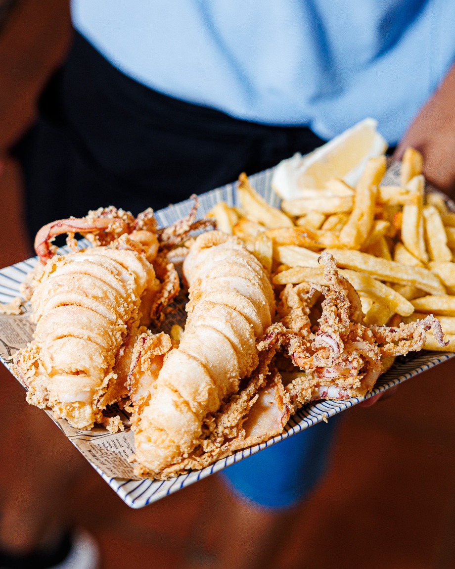 Plato de pescado frito